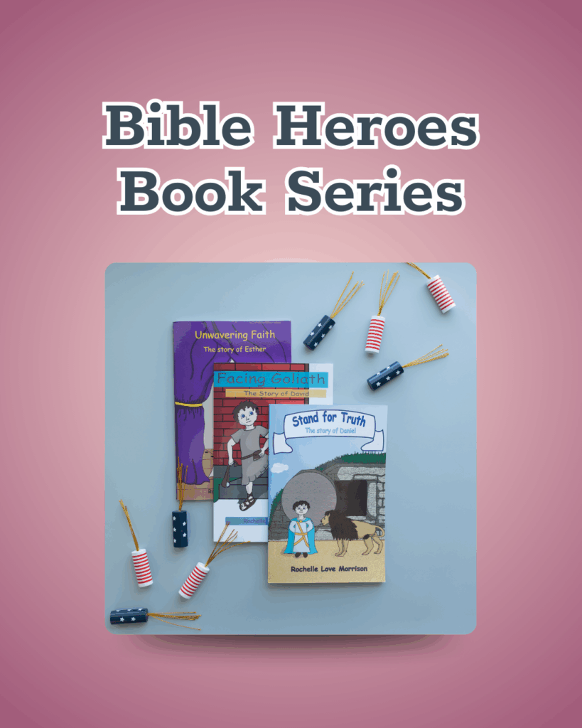 Books on scripture heroes to help in raising faith filled kids